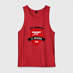 Майка мужская хлопок FC Arsenal: The Gunners, цвет: красный