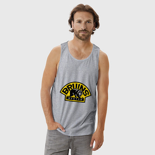Мужская майка HC Boston Bruins Label / Меланж – фото 3