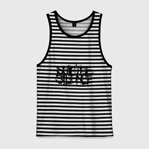 Мужская майка Suicide Silence / Черная тельняшка – фото 1