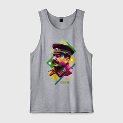 Майка мужская хлопок Stalin Art, цвет: меланж