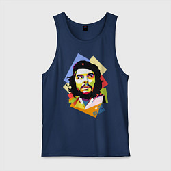 Майка мужская хлопок Che Guevara Art, цвет: тёмно-синий