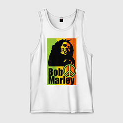 Майка мужская хлопок Bob Marley: Jamaica, цвет: белый