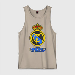 Майка мужская хлопок Real Madrid, цвет: миндальный