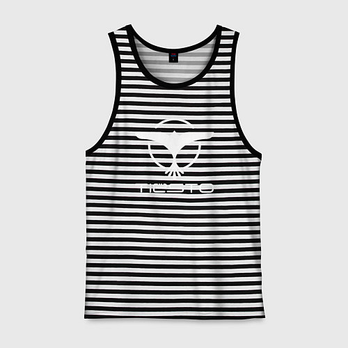 Мужская майка Tiesto / Черная тельняшка – фото 1