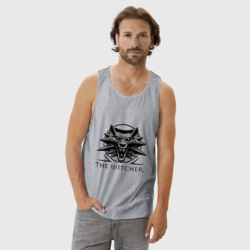 Мужская майка The Witcher 3 / Меланж – фото 3