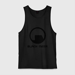 Майка мужская хлопок Black Mesa: Logo, цвет: черный
