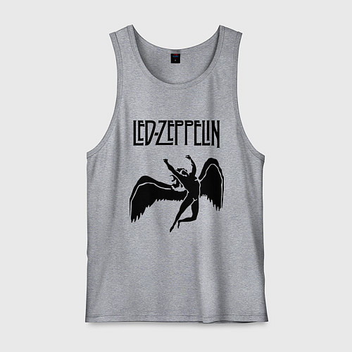 Мужская майка Led Zeppelin Swan / Меланж – фото 1