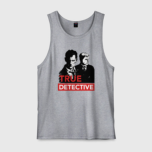 Мужская майка True Detective / Меланж – фото 1