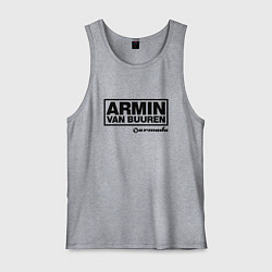 Майка мужская хлопок Armin van Buuren, цвет: меланж