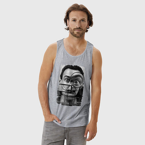 Мужская майка Абстракция Дали / Меланж – фото 3