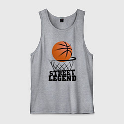 Майка мужская хлопок Баскетбол, цвет: меланж