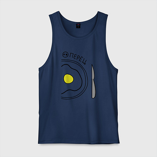 Мужская майка Перец: для него / Тёмно-синий – фото 1