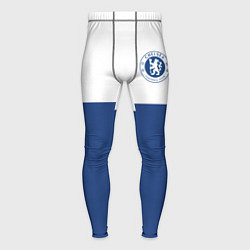 Тайтсы мужские Chelsea FC: Light Blue, цвет: 3D-принт