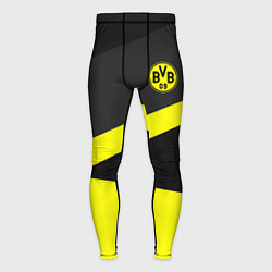 Тайтсы мужские FC Borussia: Sport Geometry, цвет: 3D-принт