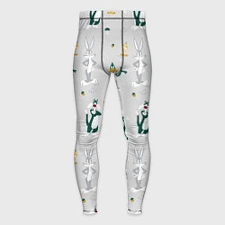 Тайтсы мужские Looney Tunes pattern, цвет: 3D-принт