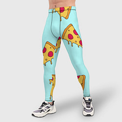 Тайтсы мужские Ароматная пицца, цвет: 3D-принт — фото 2