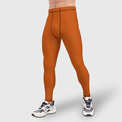 Тайтсы мужские Радуга v6 - оранжевый, цвет: 3D-принт — фото 2