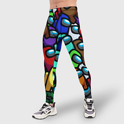 Тайтсы мужские Among us, цвет: 3D-принт — фото 2