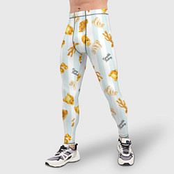 Тайтсы мужские Baked Goods Pattern, цвет: 3D-принт — фото 2
