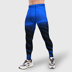 Тайтсы мужские Неоновые лучи, цвет: 3D-принт — фото 2