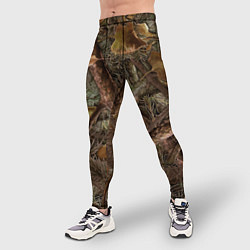 Тайтсы мужские Охотничий камуфляж, цвет: 3D-принт — фото 2