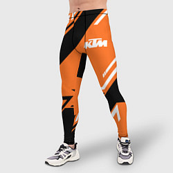 Тайтсы мужские KTM КТМ SPORT, цвет: 3D-принт — фото 2