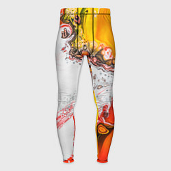 Мужские тайтсы Рисунок желтой краской