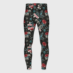 Тайтсы мужские TATTOO, цвет: 3D-принт