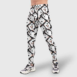 Тайтсы мужские Сибирский Хаски Husky, цвет: 3D-принт — фото 2