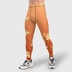 Тайтсы мужские КАДЗУХА KAZUHA КРАСНЫЙ КЛЕН, цвет: 3D-принт — фото 2