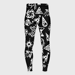 Мужские тайтсы EXO BAND SYMBOL PATTERN WHITE K-POP