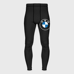 Мужские тайтсы BMW LOGO CARBON ЧЕРНЫЙ КАРБОН