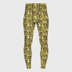 Тайтсы мужские Маски майя, цвет: 3D-принт