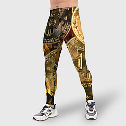 Тайтсы мужские Биткойны, цвет: 3D-принт — фото 2