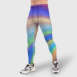 Тайтсы мужские Все цвета радуги, цвет: 3D-принт — фото 2
