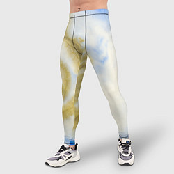 Тайтсы мужские Золотая Пыль На Молоке, цвет: 3D-принт — фото 2
