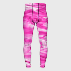 Тайтсы мужские Розовая мраморная текстура, цвет: 3D-принт