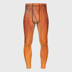 Тайтсы мужские Огненно-оранжевая поверхность, цвет: 3D-принт