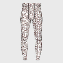 Тайтсы мужские Лица в квадрате, цвет: 3D-принт