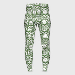 Тайтсы мужские Череп в военной каске, цвет: 3D-принт