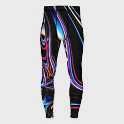 Мужские тайтсы Черный глянец