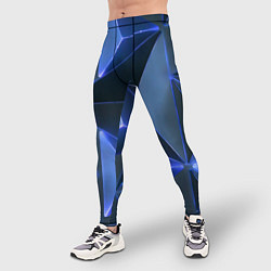 Тайтсы мужские Triangle neon, цвет: 3D-принт — фото 2