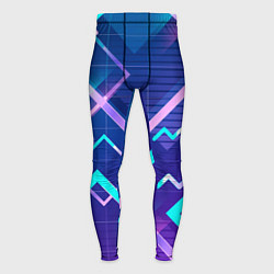 Тайтсы мужские Разноцветные квадраты цветные, цвет: 3D-принт