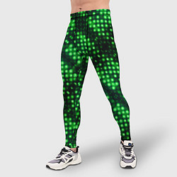 Тайтсы мужские Яркие зеленые точки, цвет: 3D-принт — фото 2