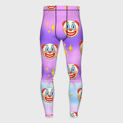 Тайтсы мужские Узор с Клоунами, цвет: 3D-принт
