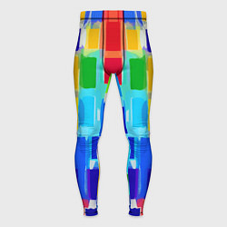 Тайтсы мужские Colorful strips - pop art - vogue, цвет: 3D-принт