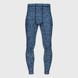 Тайтсы мужские Текстура джинсы, цвет: 3D-принт