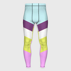 Тайтсы мужские Спортивный цвет семидесятых, цвет: 3D-принт