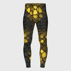 Мужские тайтсы Жёлтый трескающийся камень