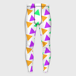 Тайтсы мужские Яркие треугольники, цвет: 3D-принт